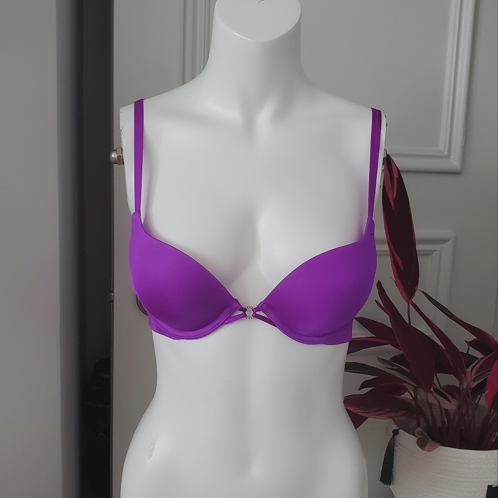 LA SENZA Purple Plunge Extreme Pushup Wired Multi Way Bra